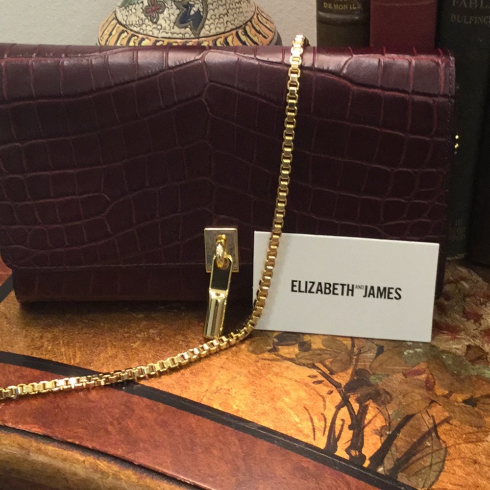 Elizabeth James Cynnie Full Leather croc